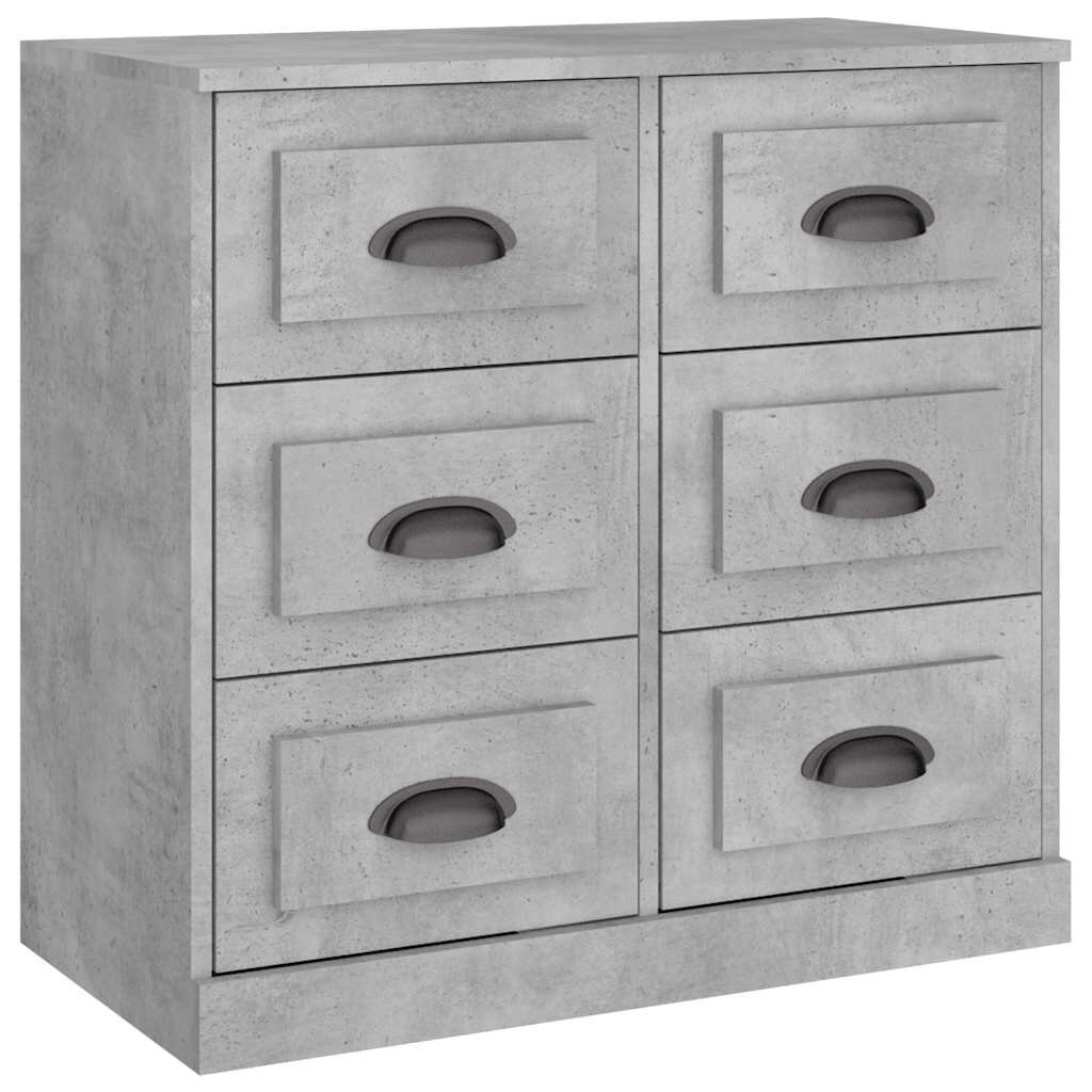 vidaXL Komoda betónovo sivá 70x355x675 cm spracované drevo
