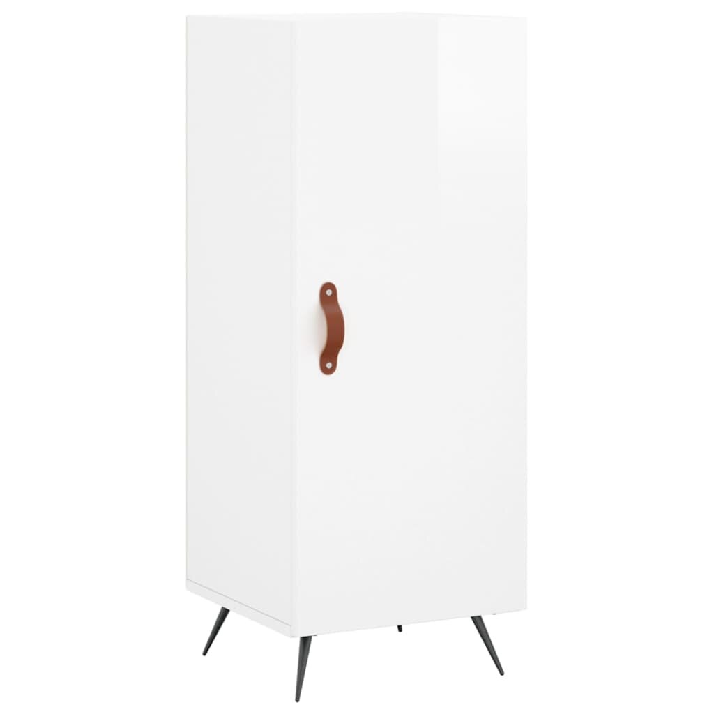 vidaXL Komoda lesklá biela 345x34x90 cm spracované drevo