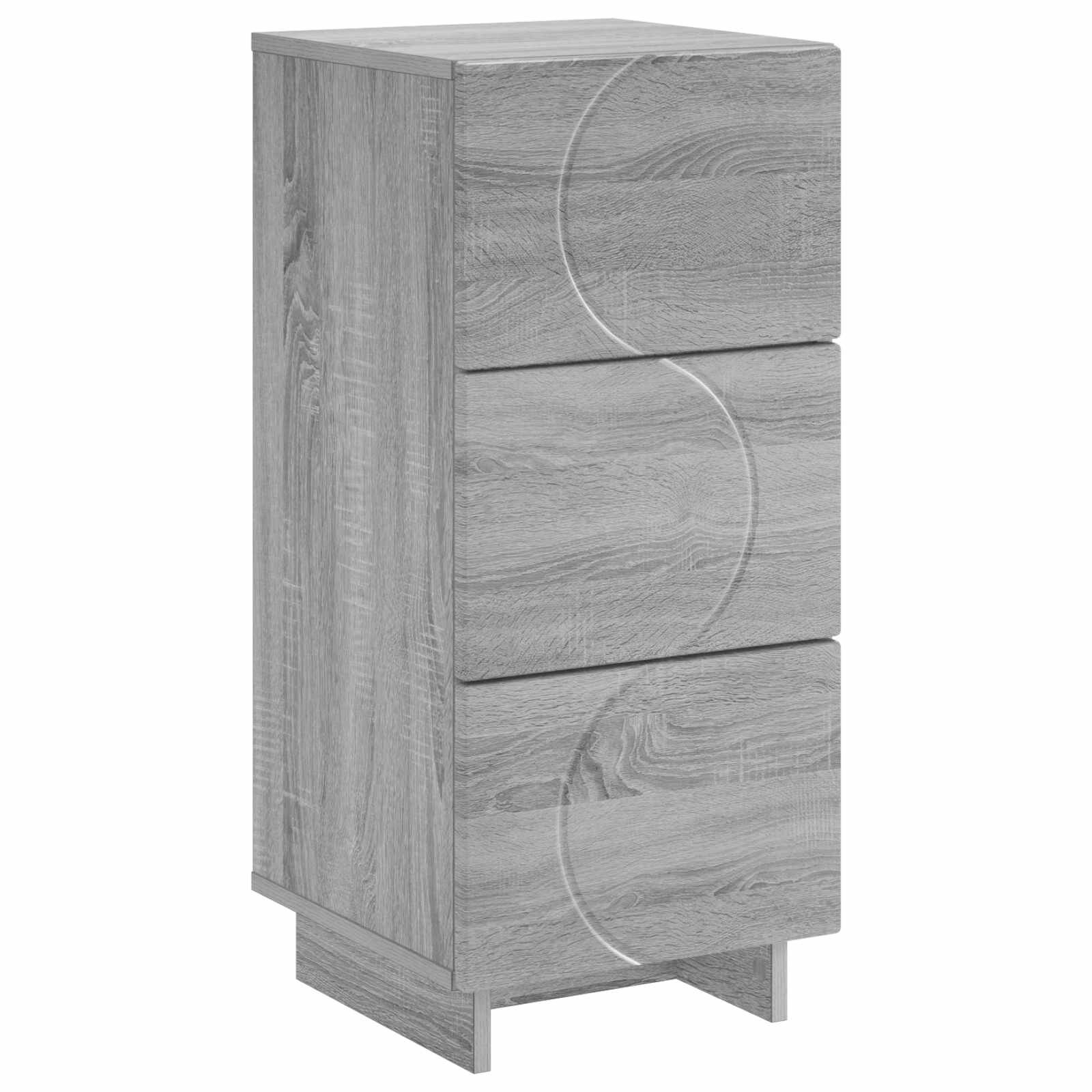 vidaXL Komoda Sivý Sonoma 33.5 x 34.5 x 75 cm Kompozitné drevo