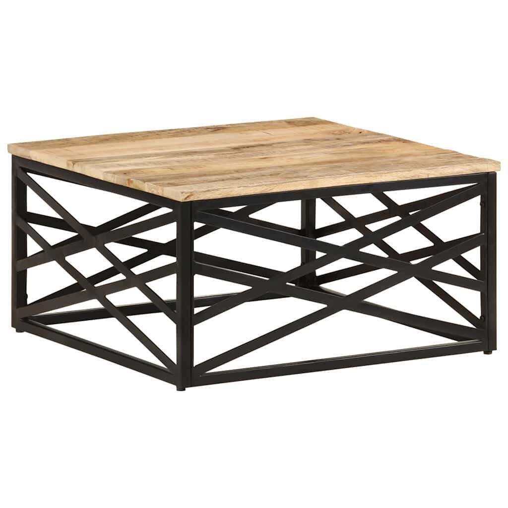 vidaXL Konferenčný stolík 68x68x35 cm mangový masív
