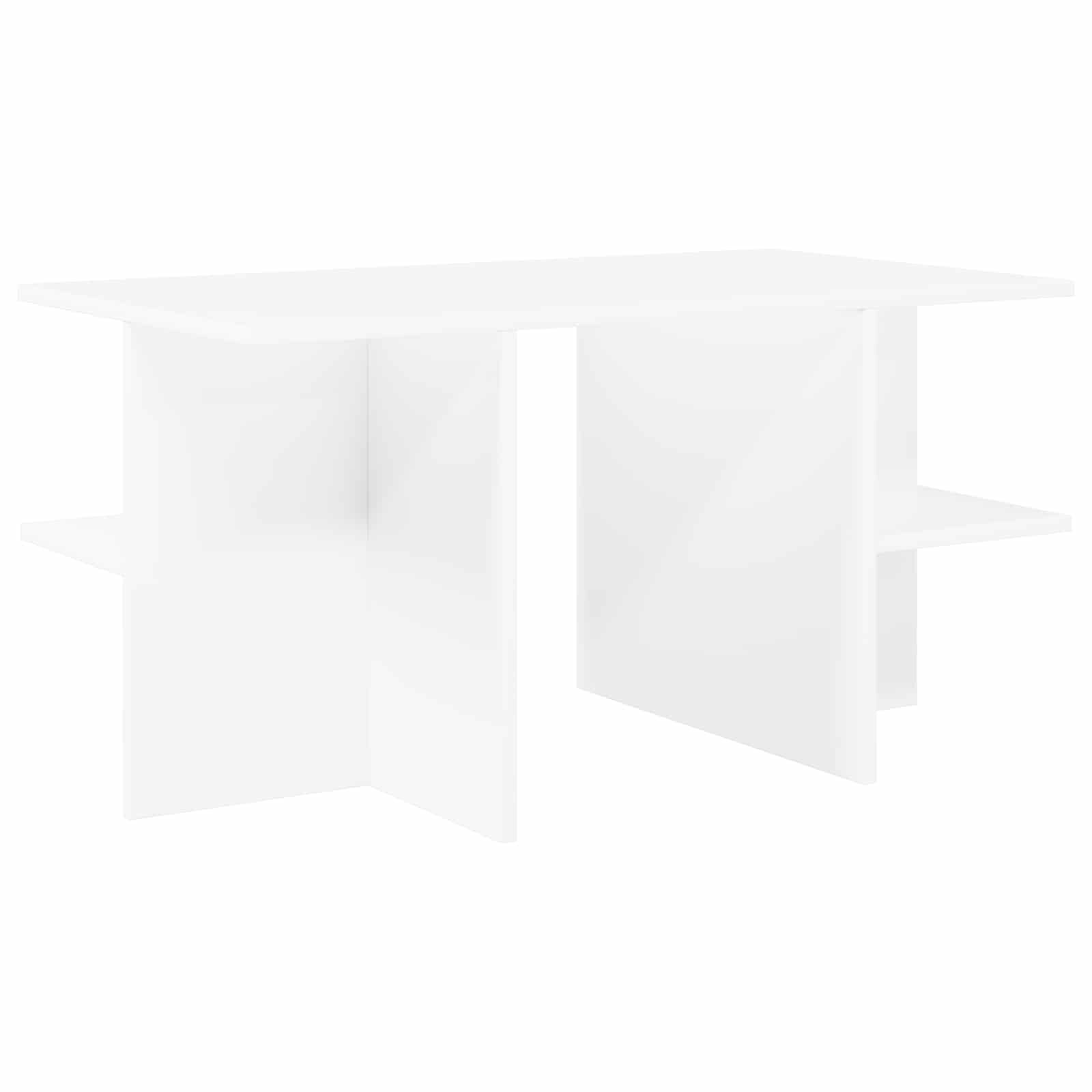 vidaXL Konferenčný stolík Biela 87 x 50 x 45 cm Konštruované drevo