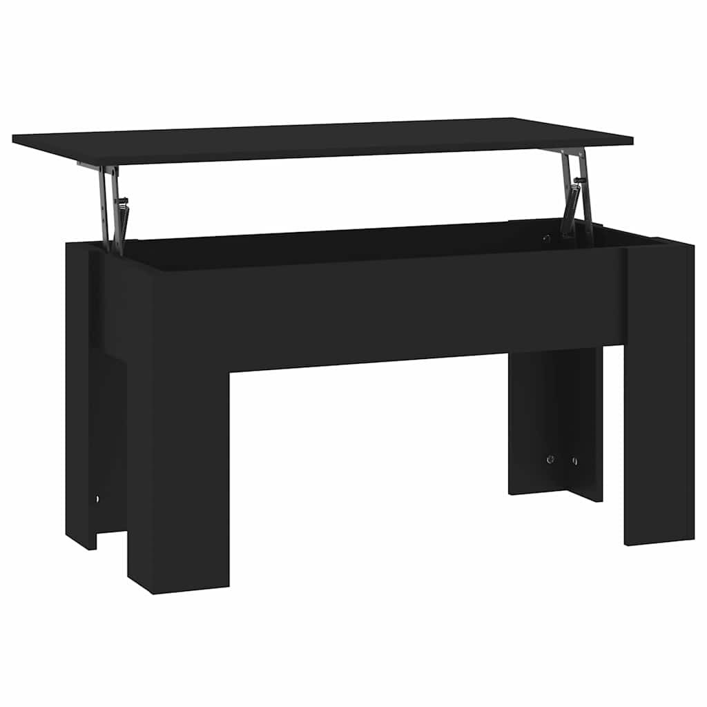 vidaXL Konferenčný stolík čierny 101x49x52 cm spracované drevo