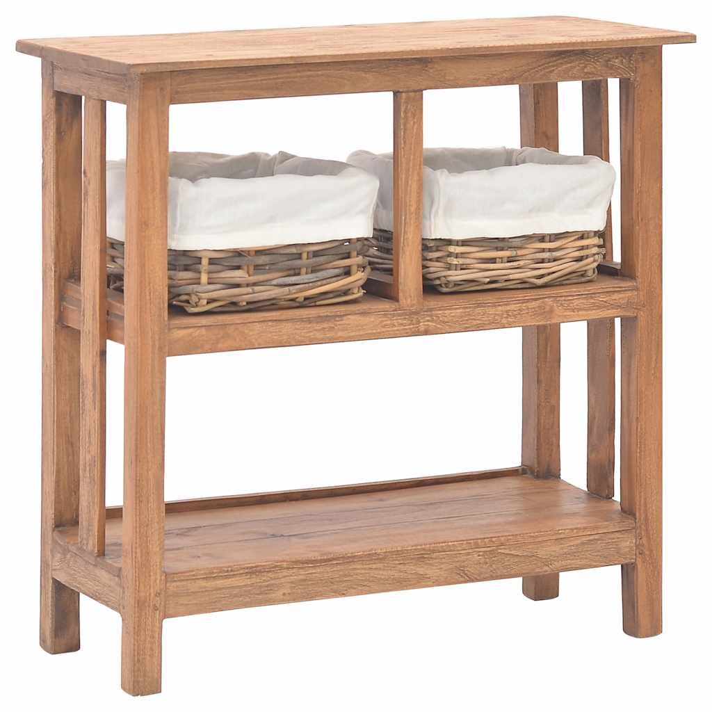 vidaXL Konzolový stolík mahagónový masív 69x28x70 cm