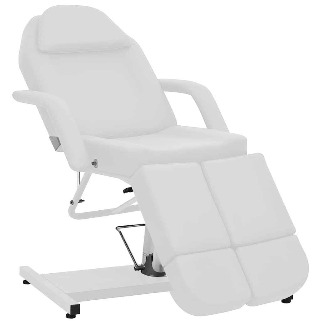 vidaXL Kozmetické kreslo z umelej kože biele 180x62x78 cm