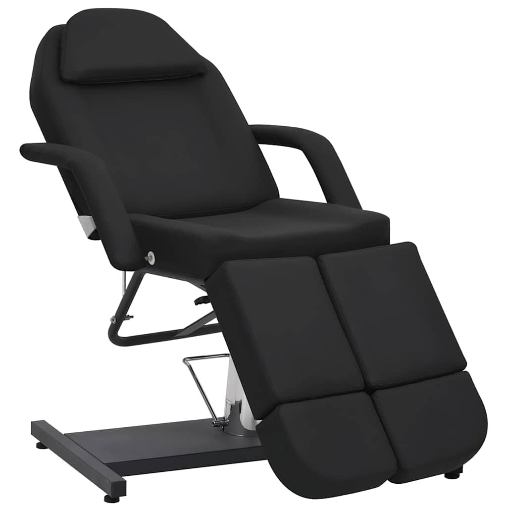 vidaXL Kozmetické kreslo z umelej kože čierne 180x62x78 cm
