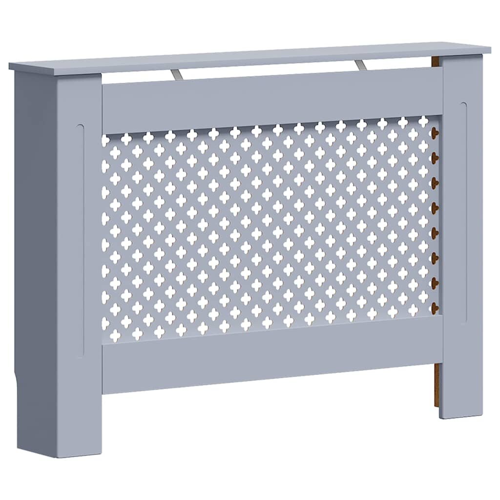 vidaXL Kryt na radiátor antracitový 112x19x815 cm MDF