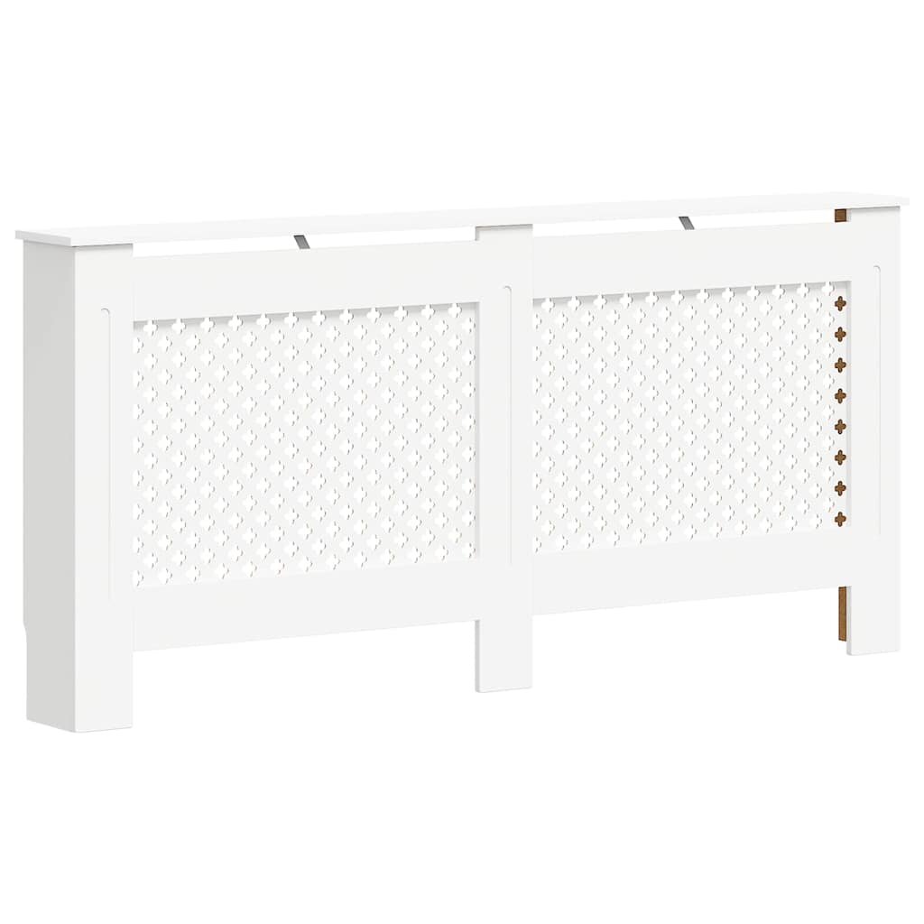vidaXL Kryt na radiátor biely 172x19x815 cm MDF