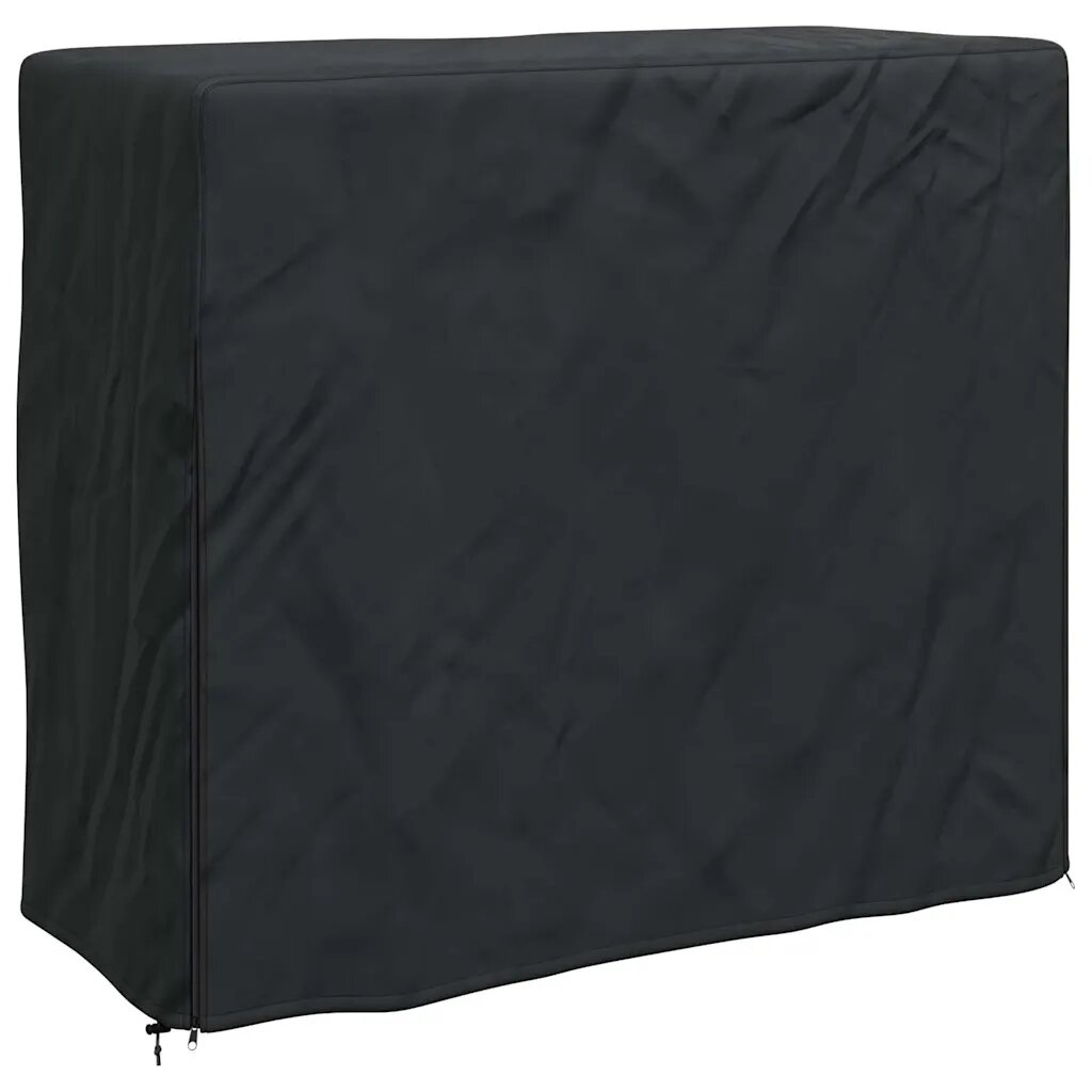 vidaXL Kryt na stojan na drevo 61 x 122 x 106 cm Obdĺžnikový Čierna