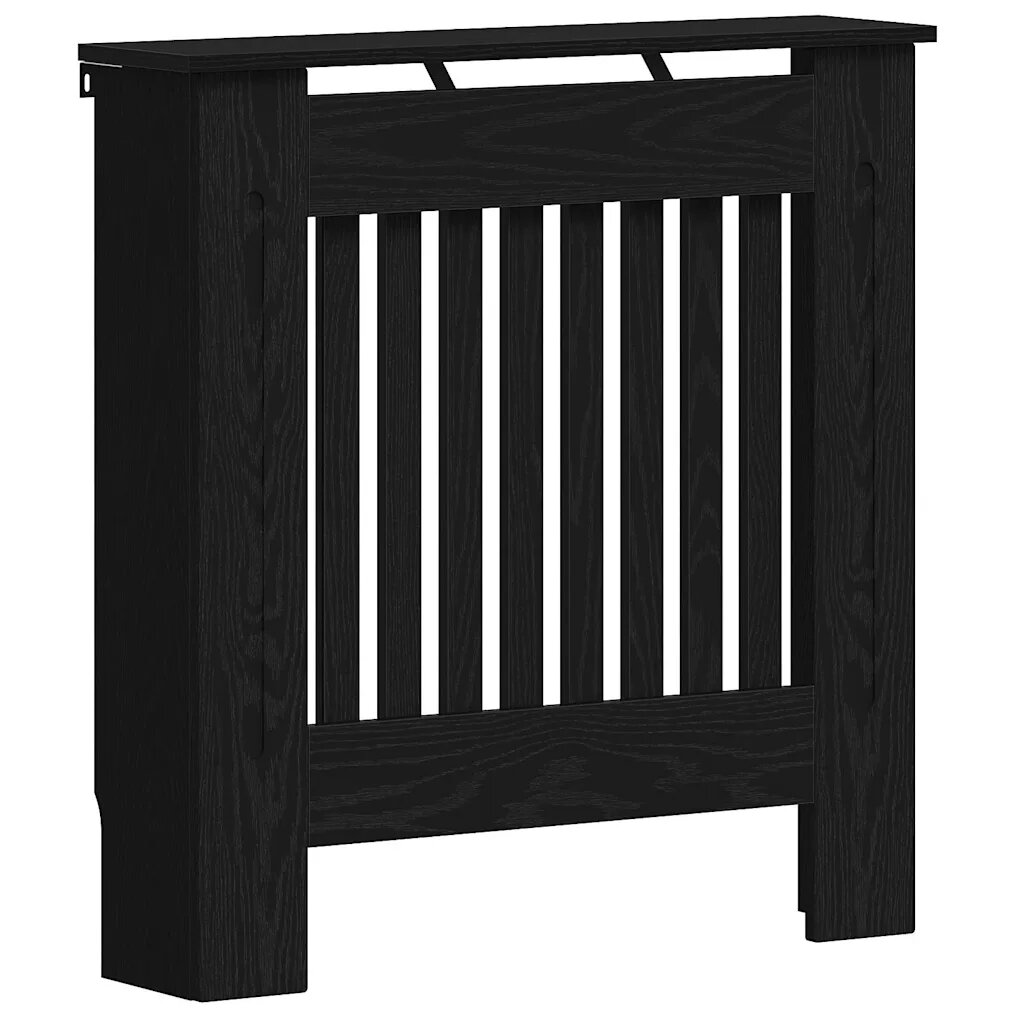 vidaXL Kryt radiátora Čierny dub 78 x 19 x 815 cm Kompozitné drevo