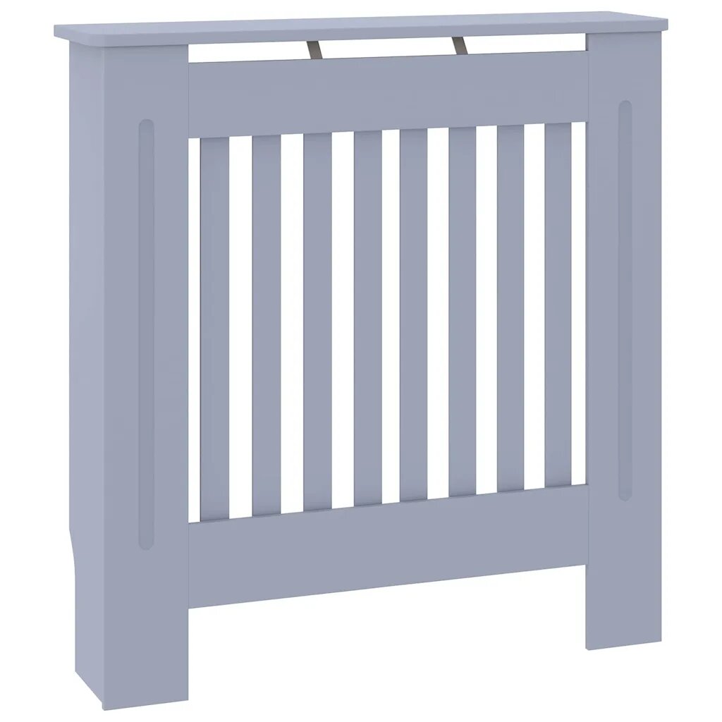 vidaXL Kryt radiátora Sivá 78 x 19 x 815cm Kompozitné drevo