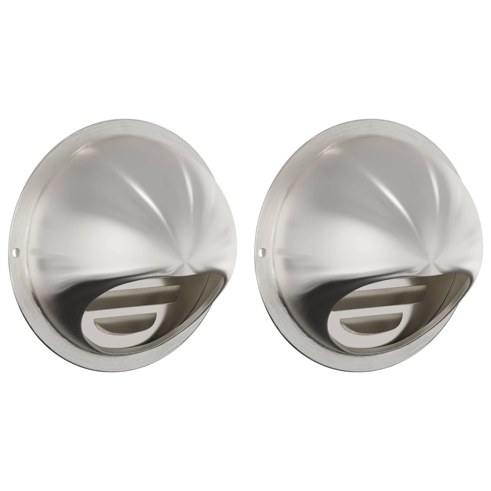 vidaXL Kryty vzduchových ventilátorov 2 ks Strieborná 80 mm