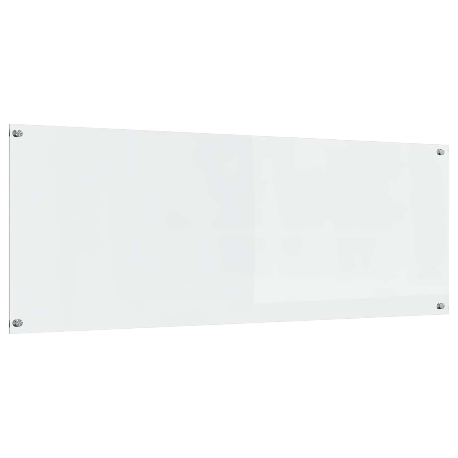 vidaXL Kuchynský obklad Priehľadná 110 x 40 cm tvrdené sklo