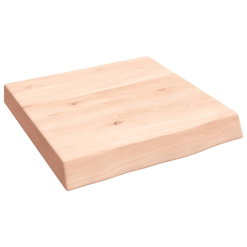 vidaXL Kúpeľňová doska 40x40x(2-6) cm neošetrený masív