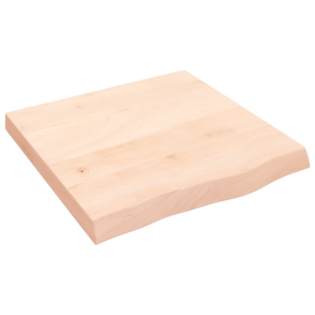 vidaXL Kúpeľňová doska 60x60x(2-6) cm neošetrený masív