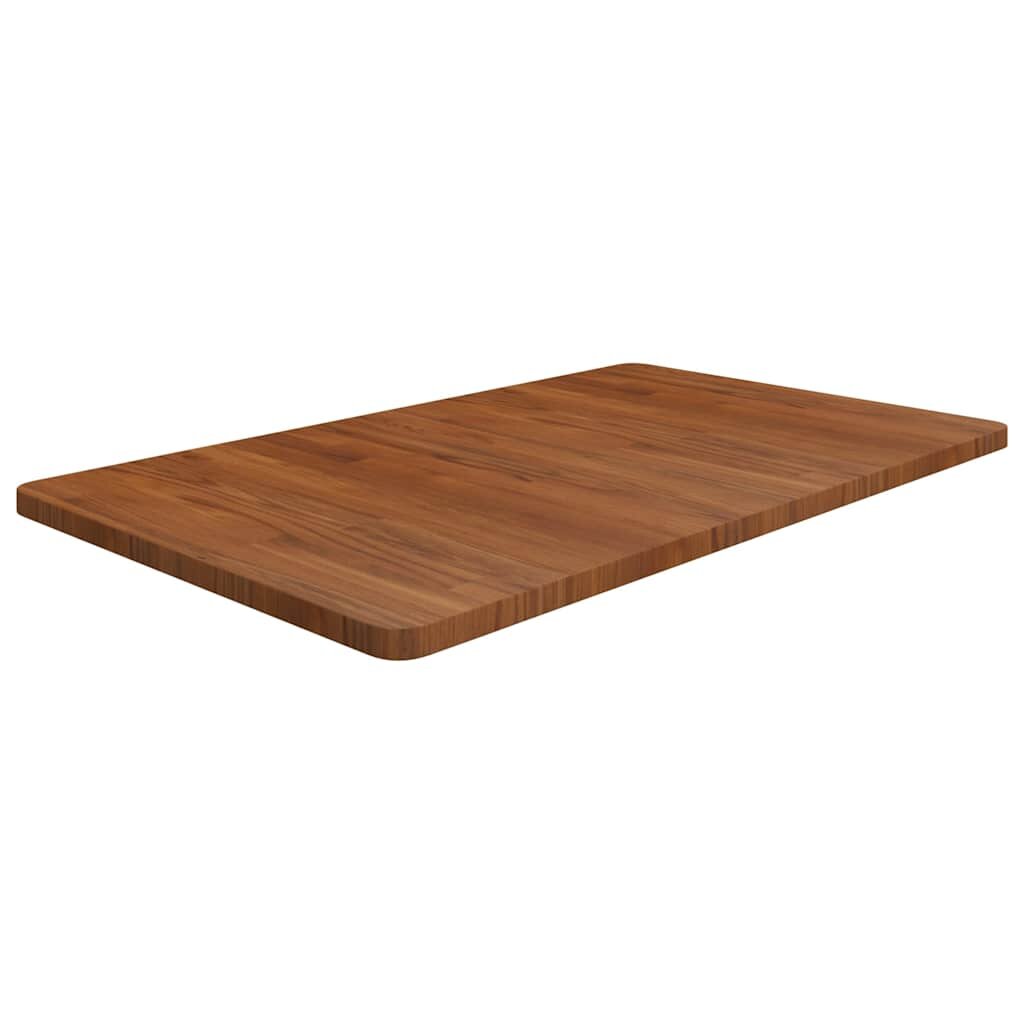 vidaXL Kúpeľňová doska tmavohnedá 100x60x25 cm ošetrený masív