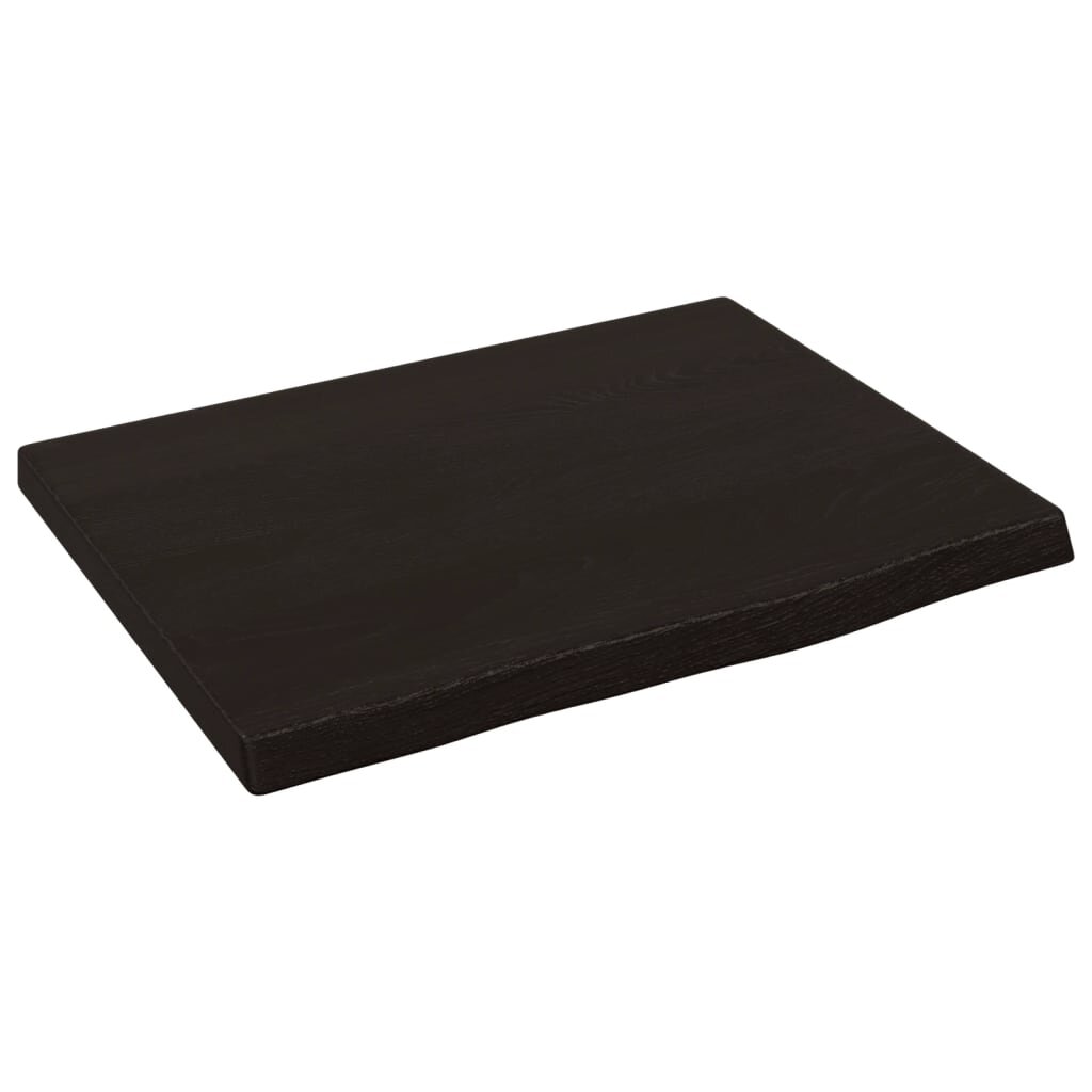 vidaXL Kúpeľňová doska tmavohnedá 40x30x2 cm ošetrený masív