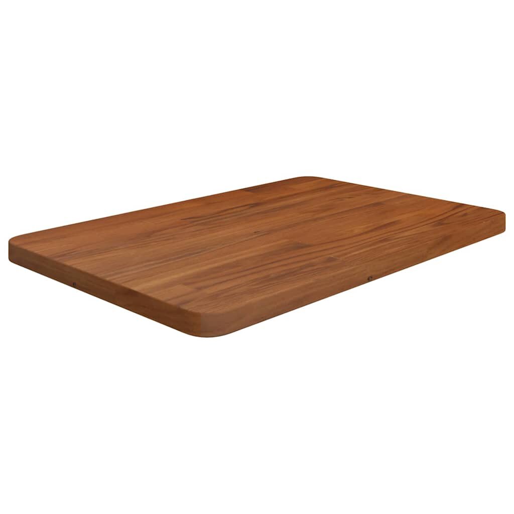 vidaXL Kúpeľňová doska tmavohnedá 60x40x25 cm ošetrený masív