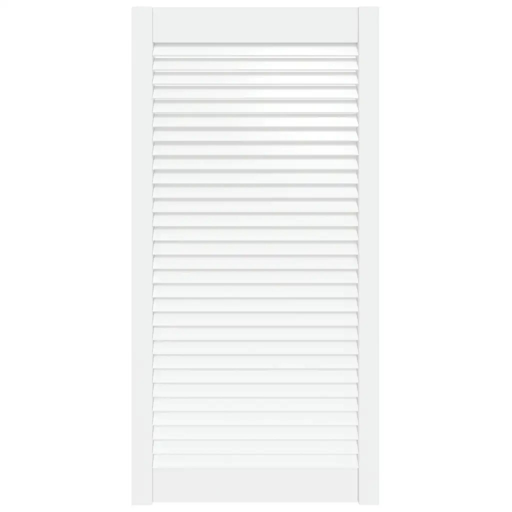 vidaXL Lamelové dvierka na skrinku biele 993x494 cm borovica