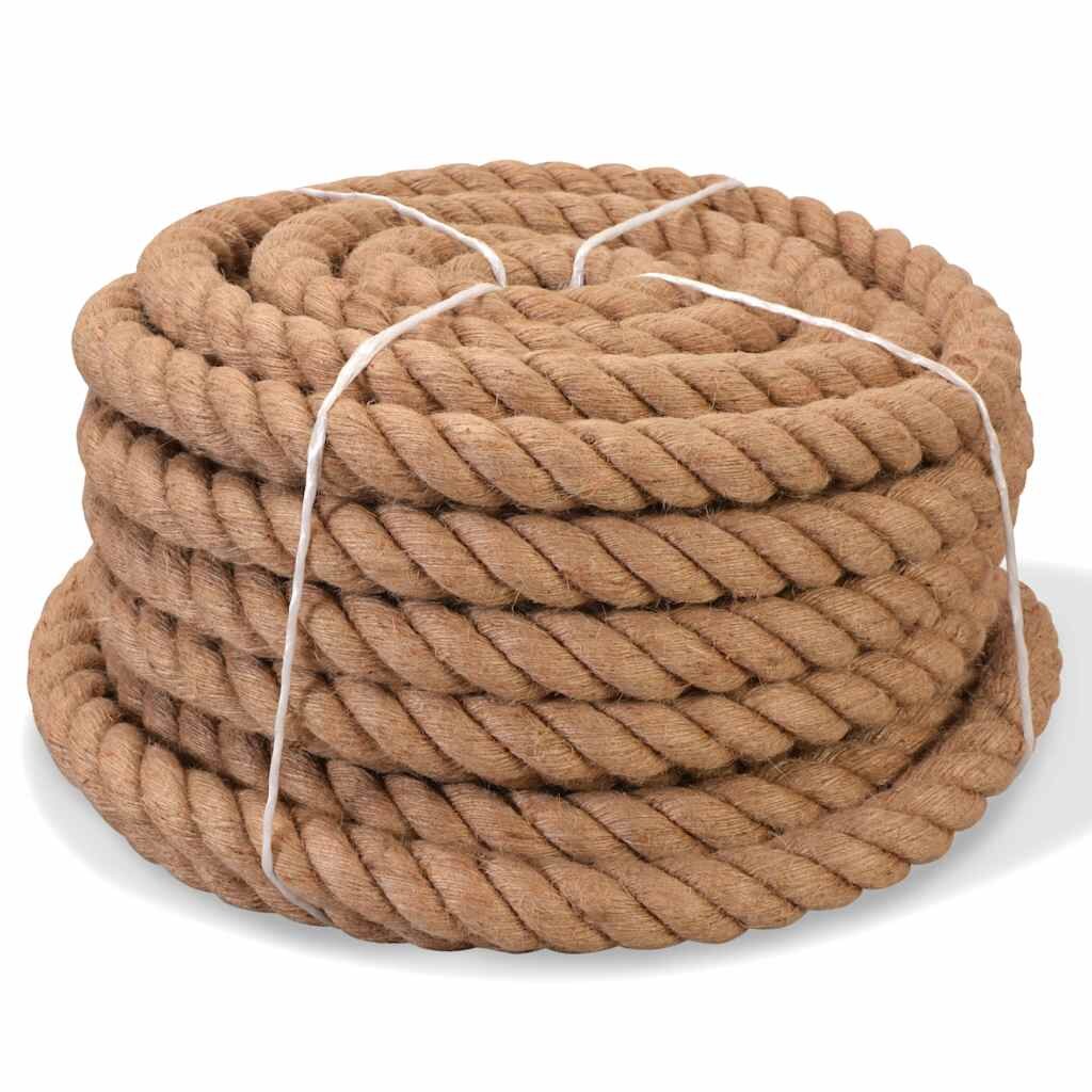 vidaXL Lano zo 100% juty 40 mm 30 m