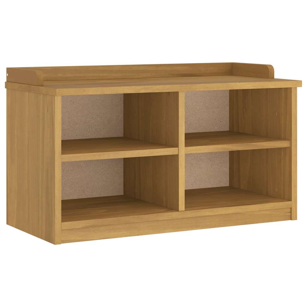 vidaXL Lavica do predsiene SANDNES 87x40x50 cm borovicový masív