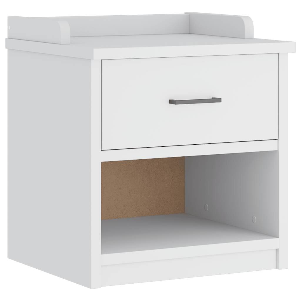vidaXL Lavica do predsiene SANDNES biela 45x40x50 cm borovicový masív