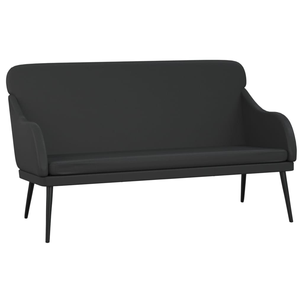 vidaXL Lavička čierna 110x76x80 cm umelá koža