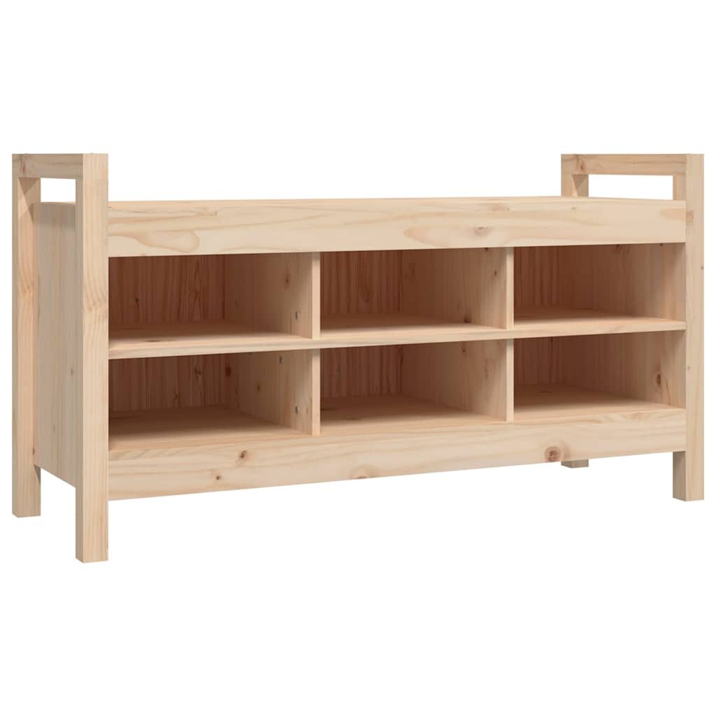 vidaXL Lavička do predsiene 110x40x60 cm masívna borovica