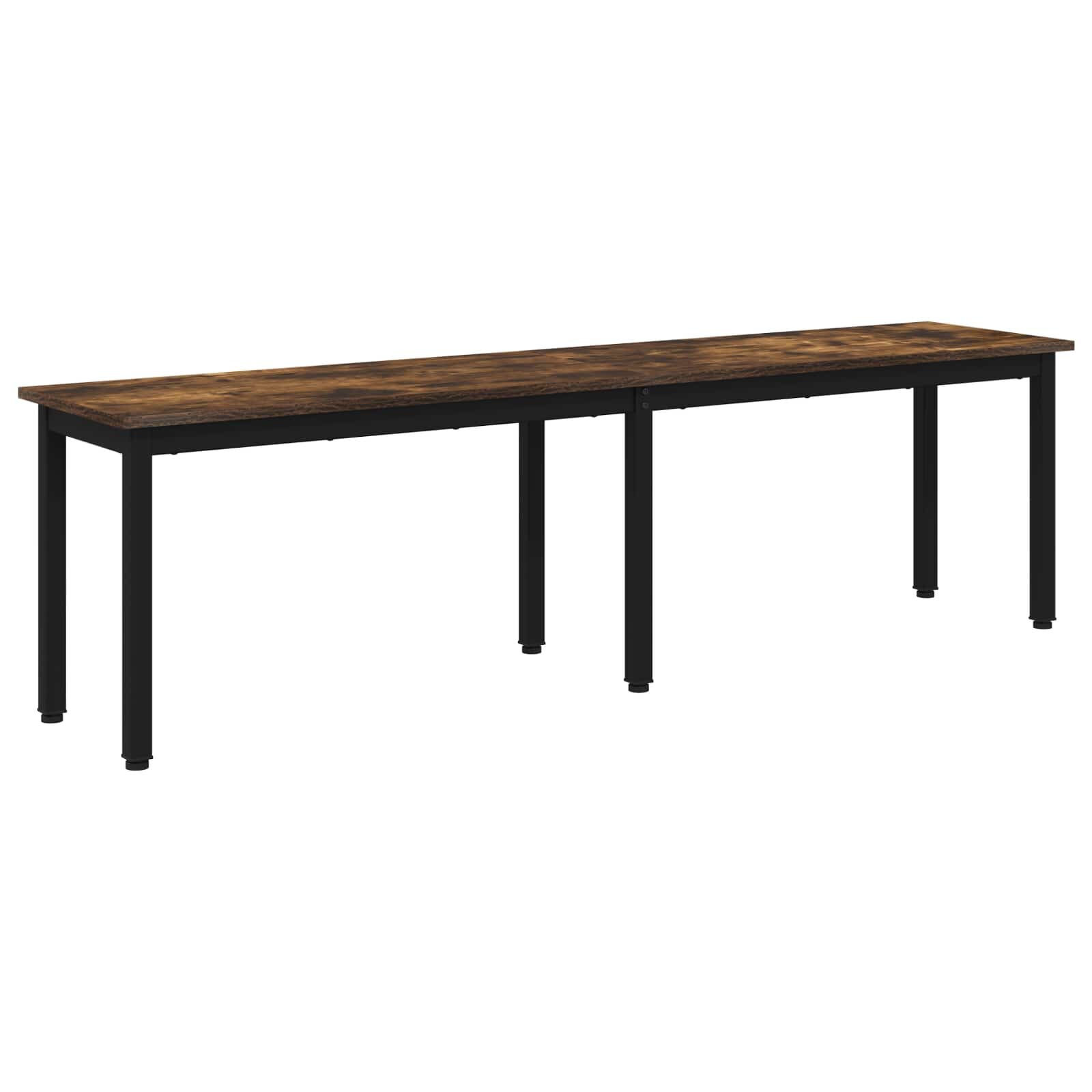 vidaXL lavička Dymová dub 160 x 35 x 45 cm Kompozitné drevo