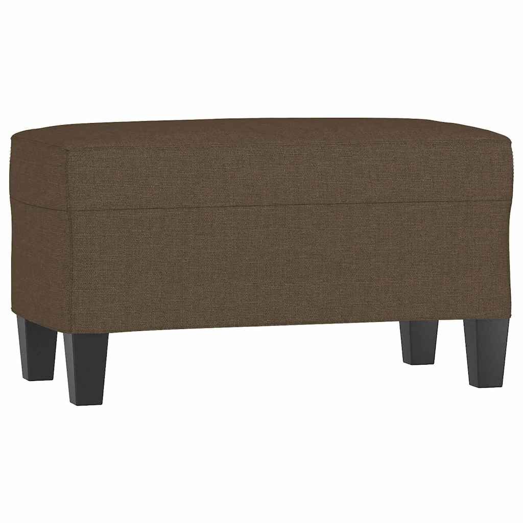 vidaXL Lavička hnedá 100x35x41 cm látka