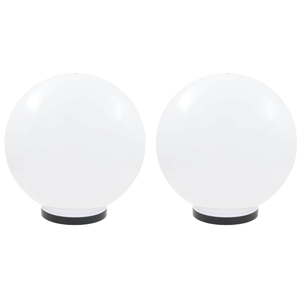 vidaXL LED lampy v tvare gule 2 ks 40 cm PMMA