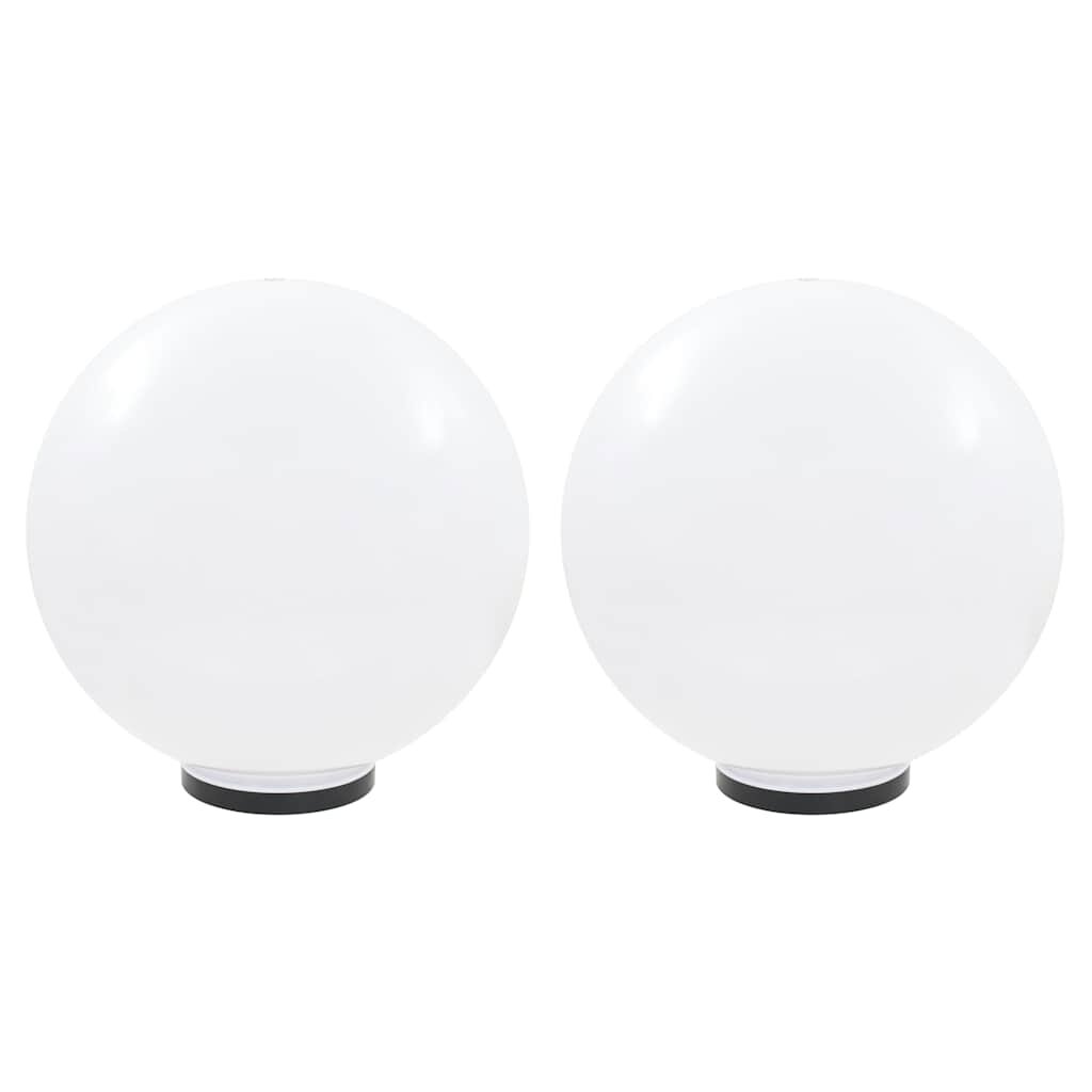 vidaXL LED lampy v tvare gule 2 ks 50 cm PMMA