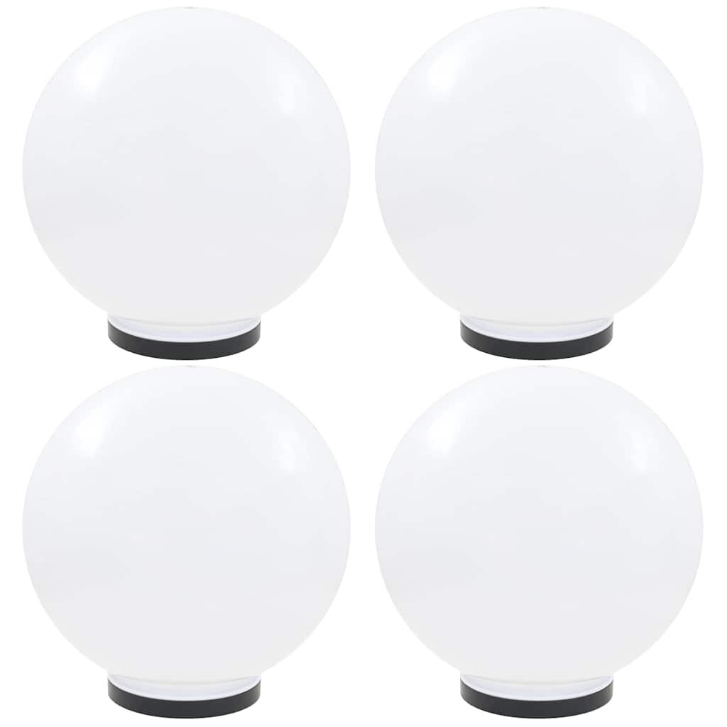 vidaXL LED lampy v tvare gule 4 ks 40 cm PMMA