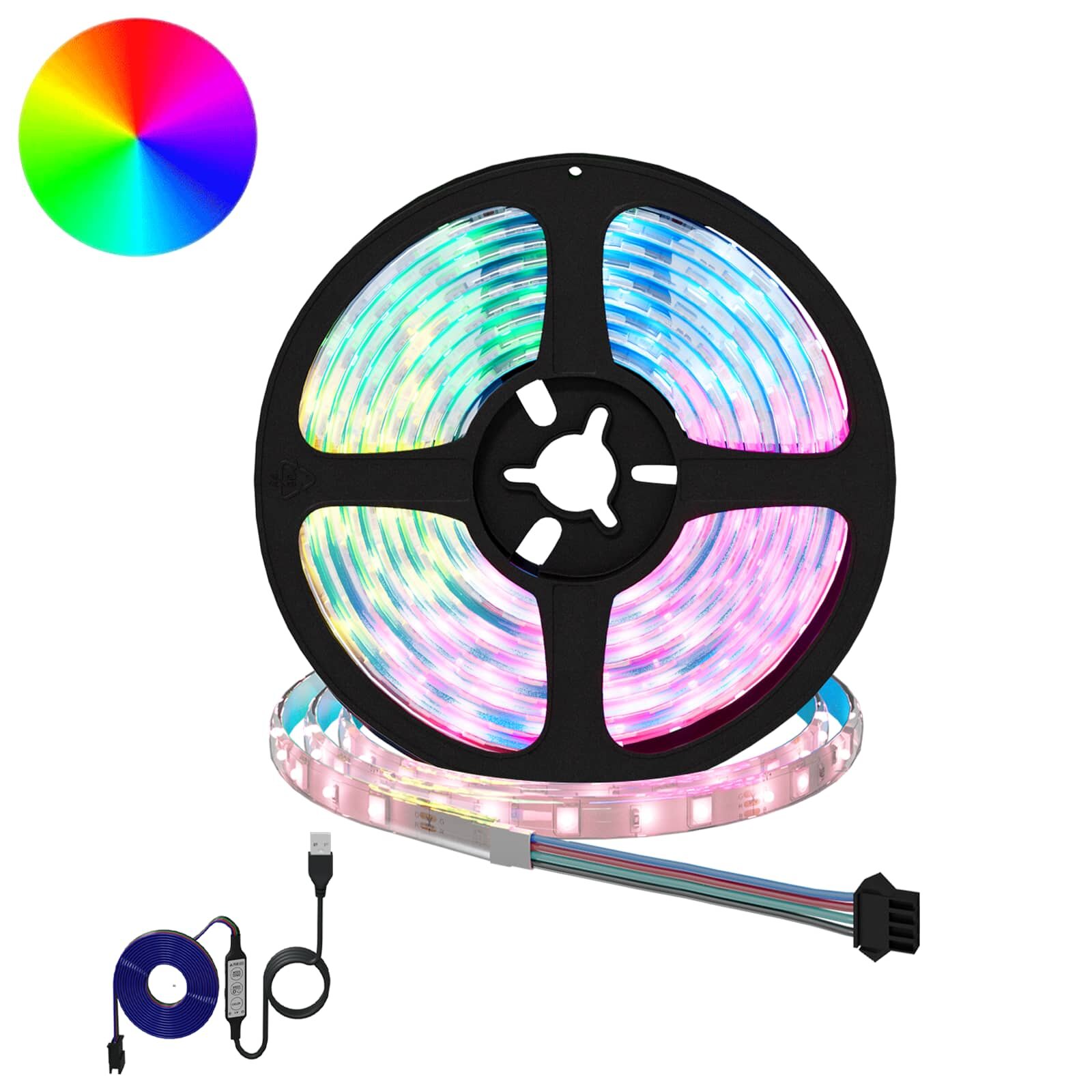 vidaXL LED pás 2 ks Čierna a priehľadná Meď a plast