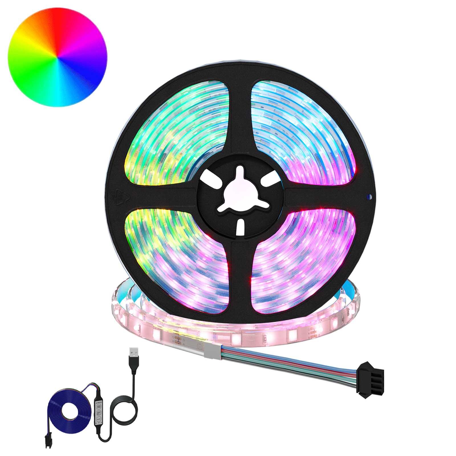 vidaXL LED pás 2 ks Čierna a priehľadná Meď a plast