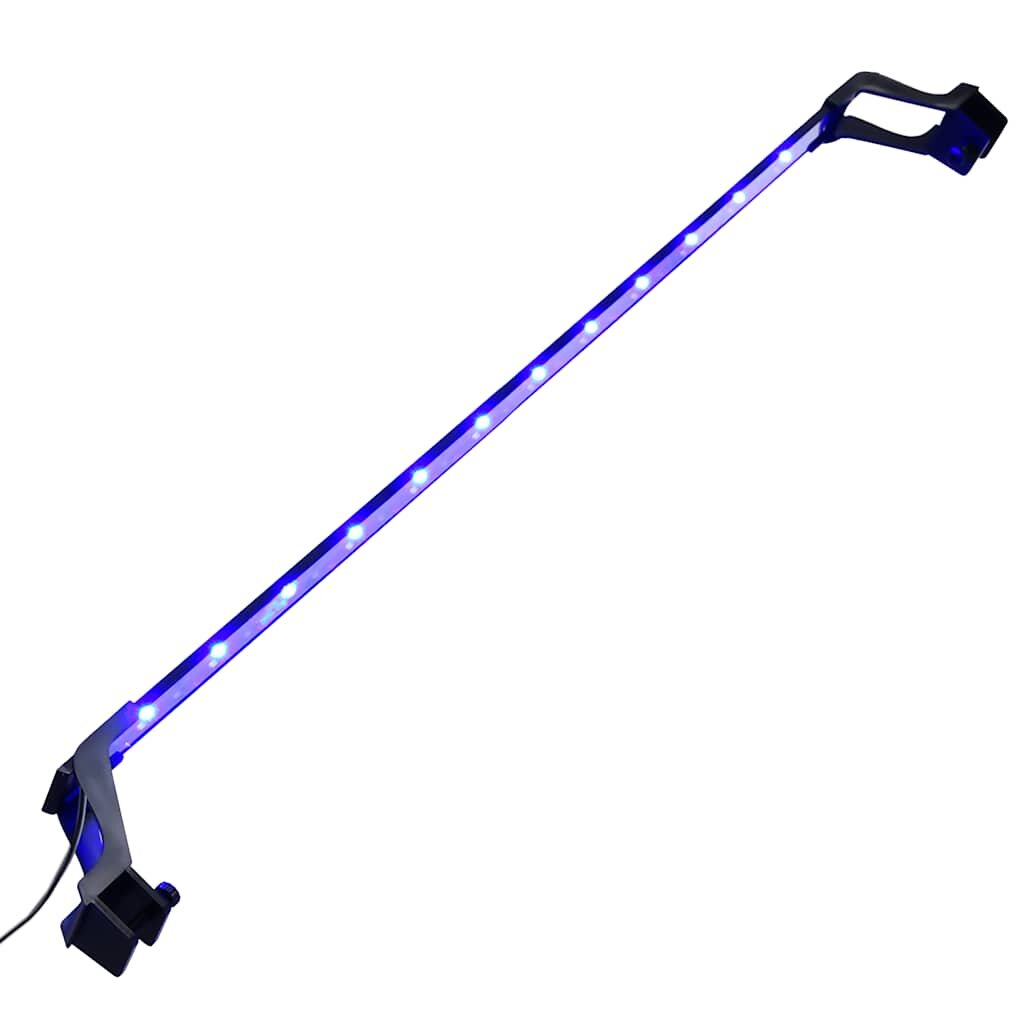 vidaXL LED svetlo do akvária so svorkami 90-105 cm modrá a biela