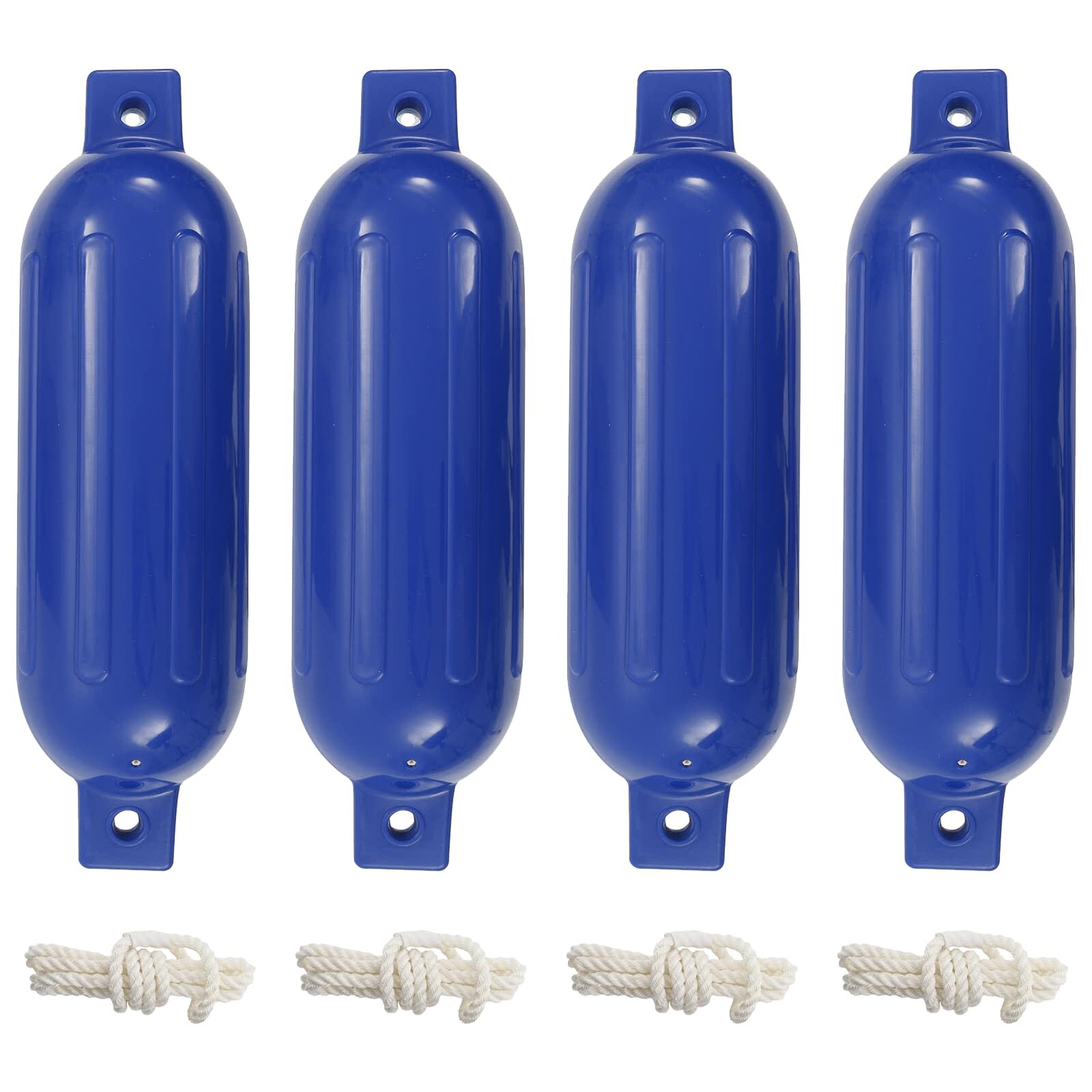 vidaXL Lodný nárazník 4 ks modrý Ø 14x50 cm PVC