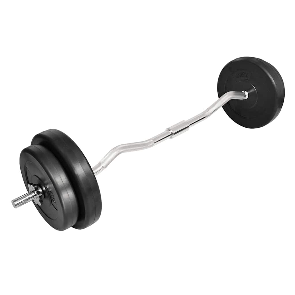 vidaXL Lomená tyč so závažiami 30 kg