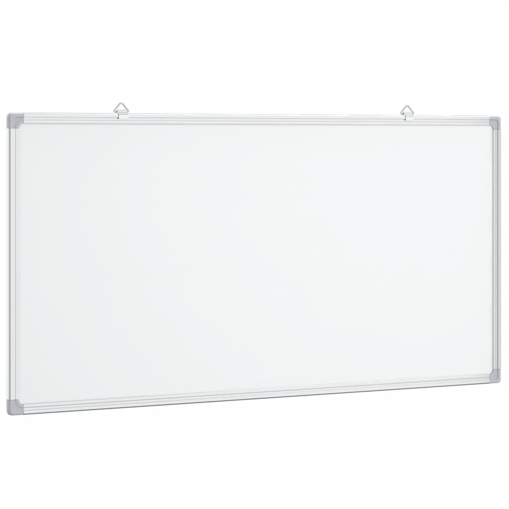 vidaXL Magnetická biela tabuľa 100x50x17 cm hliník