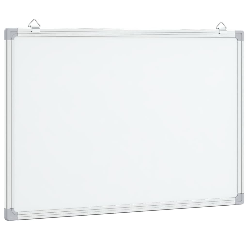 vidaXL Magnetická biela tabuľa 40x30x17 cm hliník