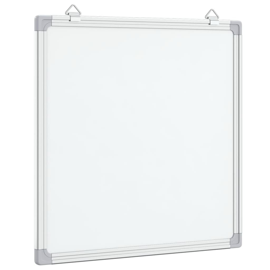 vidaXL Magnetická biela tabuľa 40x40x17 cm hliník