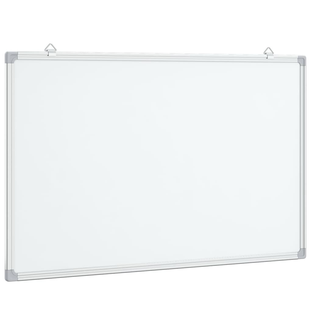 vidaXL Magnetická biela tabuľa 80x50x17 cm hliník