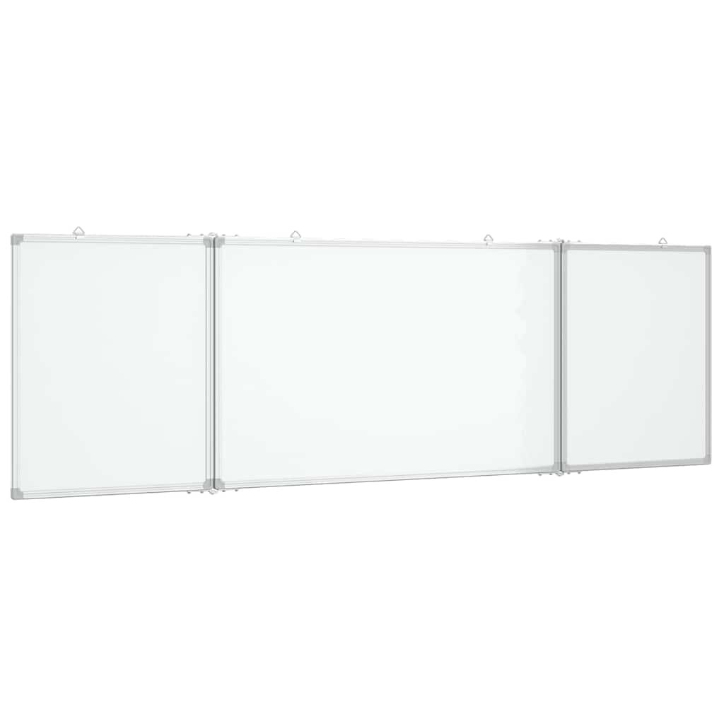 vidaXL Magnetická biela tabuľa skladacia 160x60x17 cm hliník