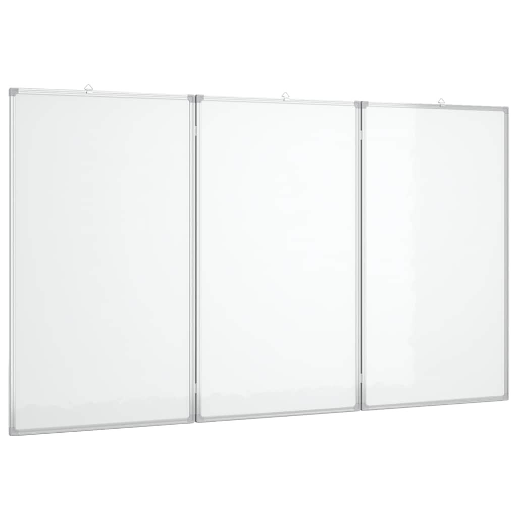 vidaXL Magnetická biela tabuľa skladacia 180x100x17 cm hliník