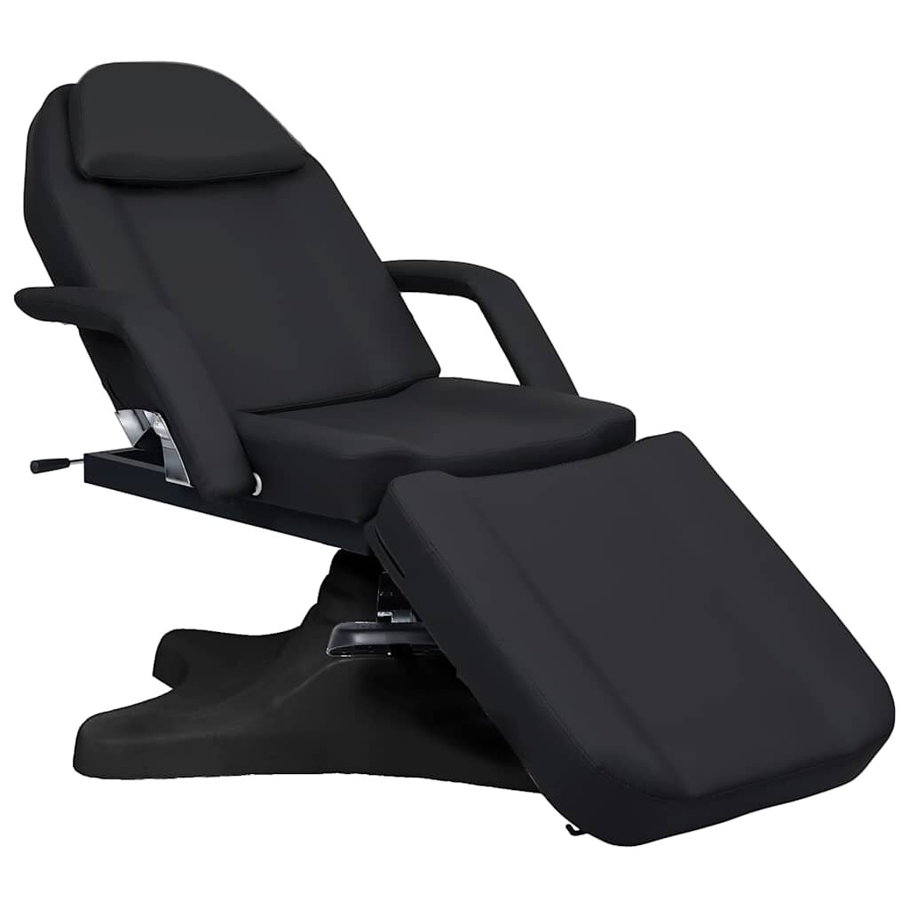 vidaXL Masážny stôl čierny 180x62x(865-118) cm