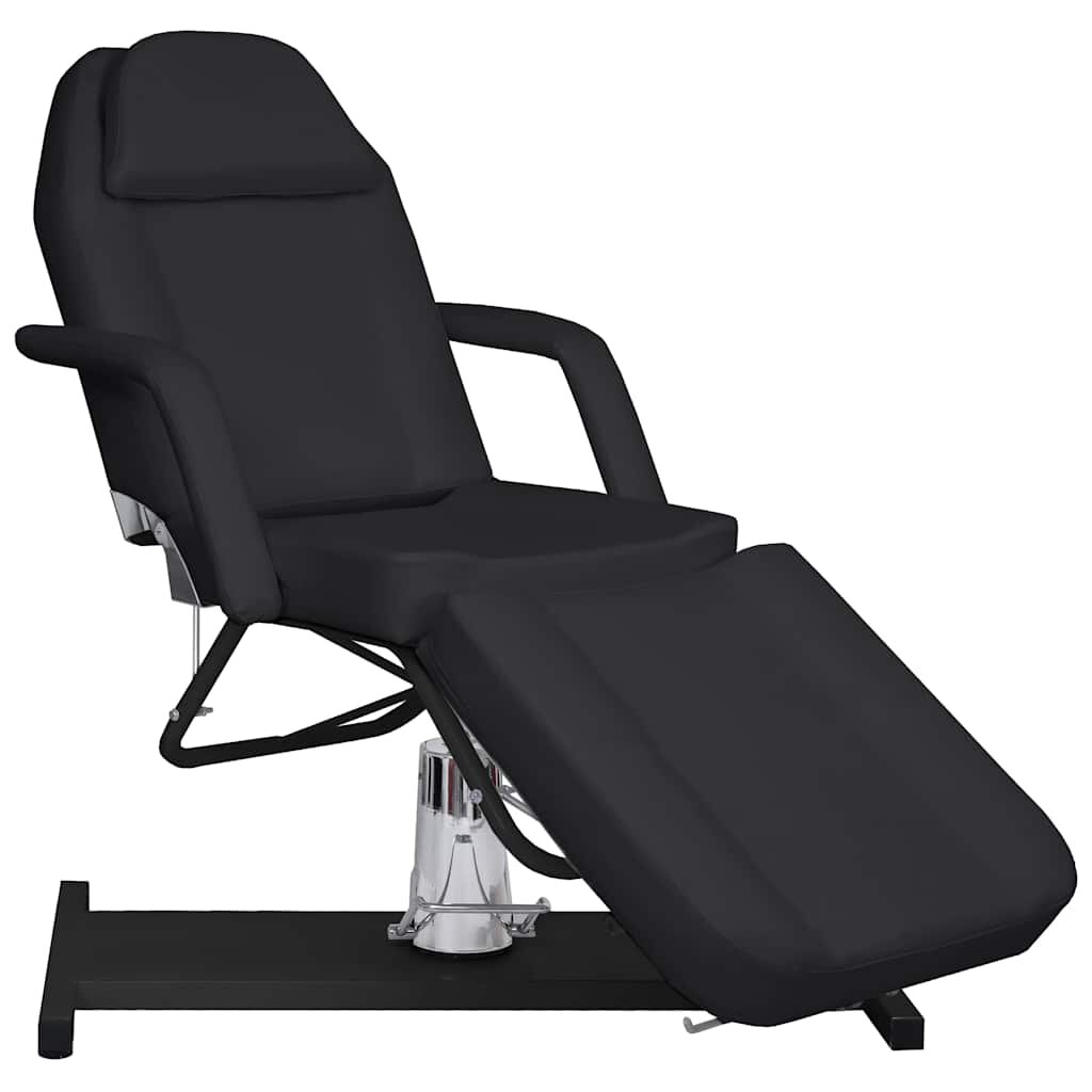 vidaXL Masážny stôl čierny 180x62x(87-112) cm