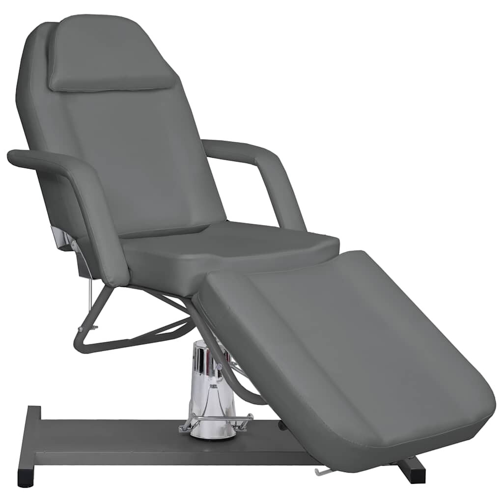 vidaXL Masážny stôl sivý 180x62x(87-112) cm
