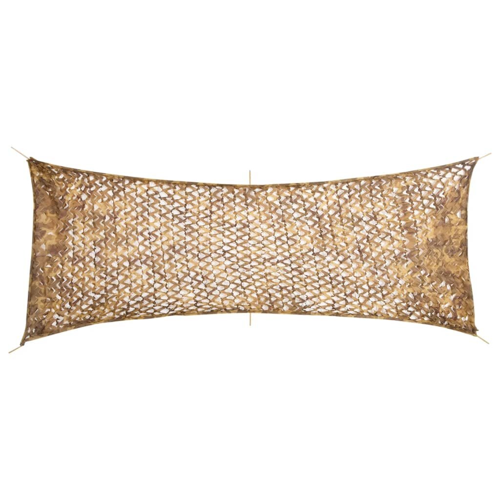 vidaXL Maskovacia sieť s úložnou taškou 412x144 cm piesková