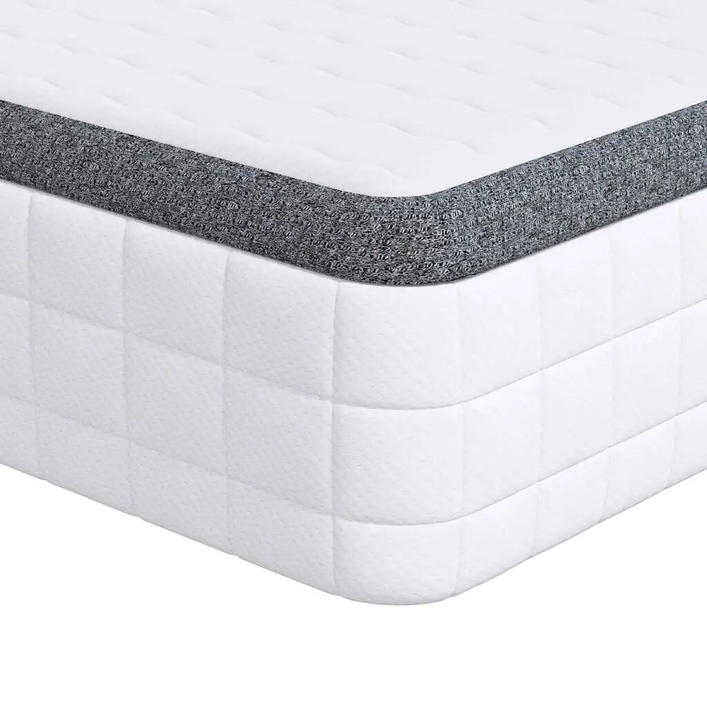 vidaXL Matrac 2 ks Stredne mäkký 70 x 190 cm Biela a šedá