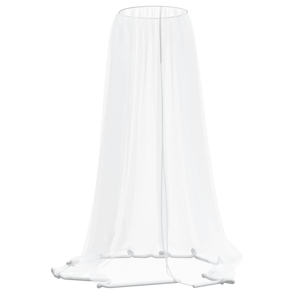 vidaXL Moskytiéra na dáždnik 220 sieťovina biela Φ330x250 cm