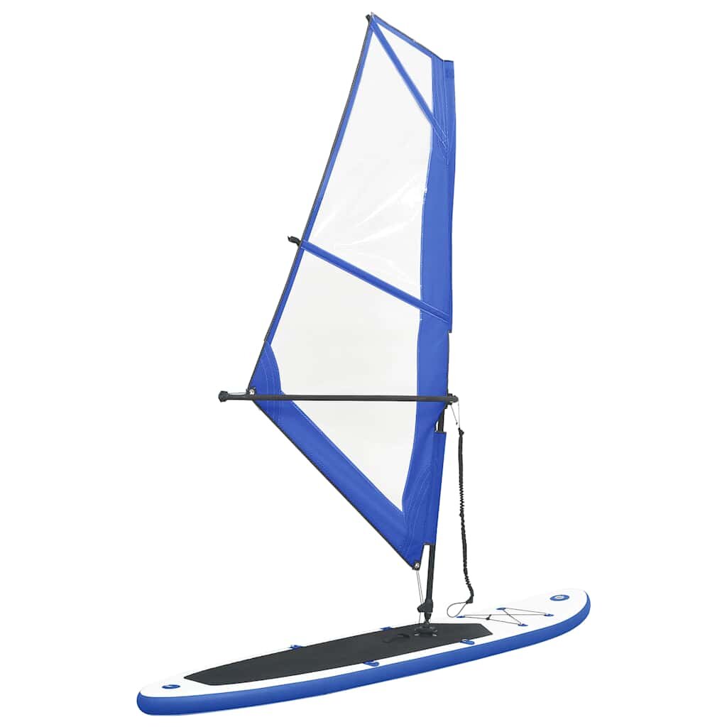 vidaXL Nafukovací Stand up paddleboard s plachtou modro biely